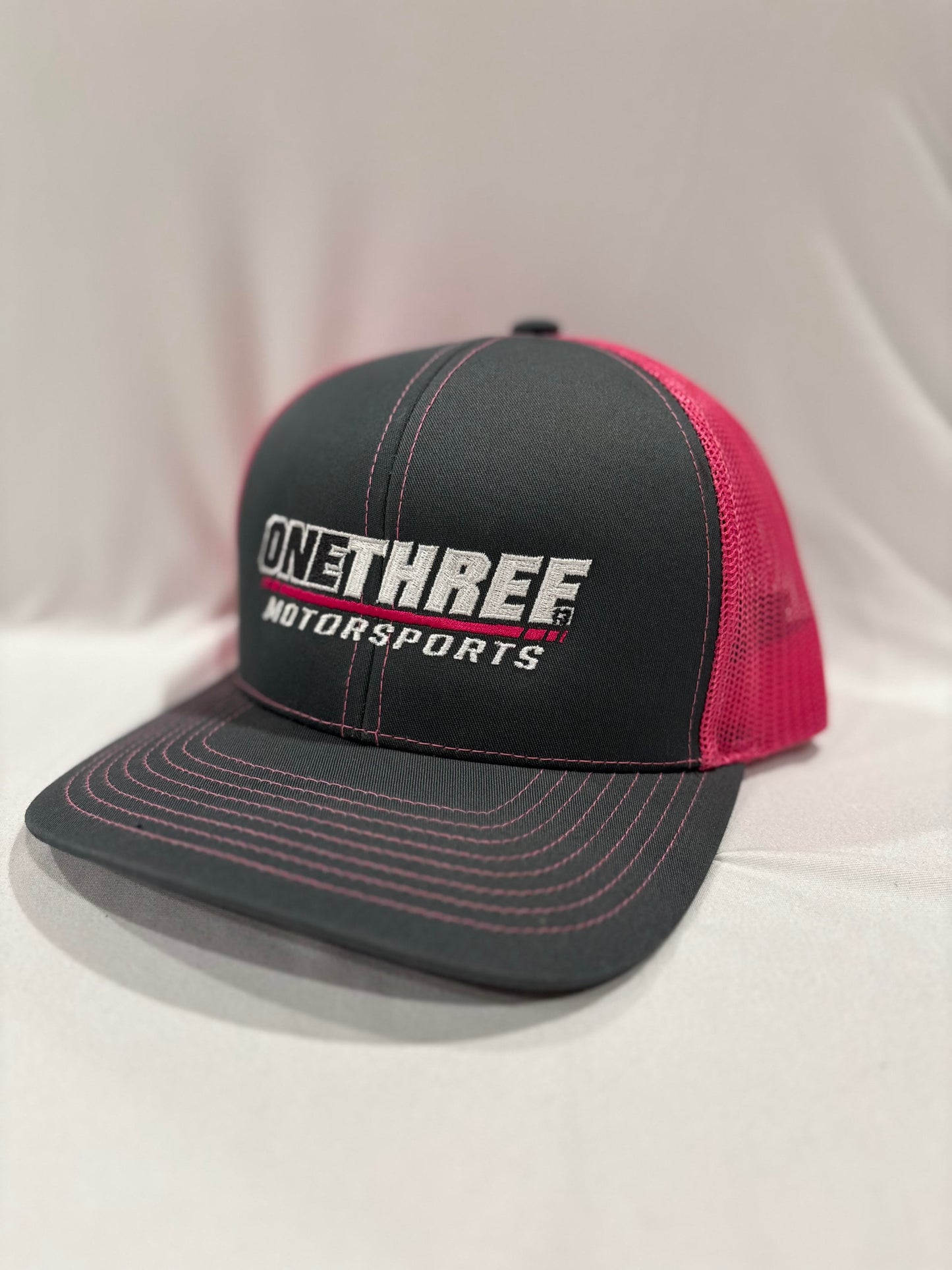 Pink trucker hat