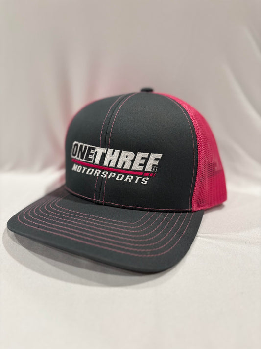Pink trucker hat