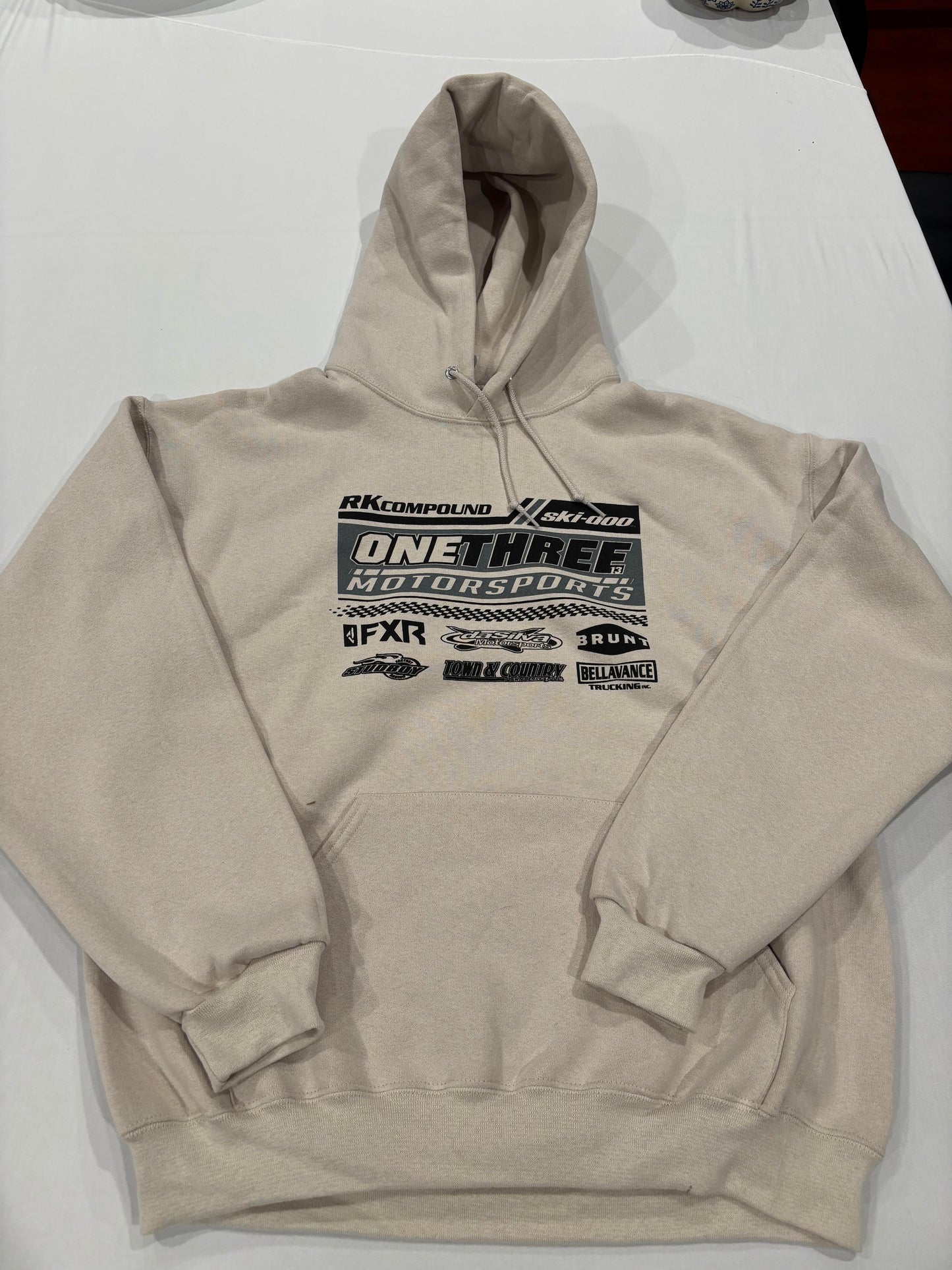 Tan team hoodie